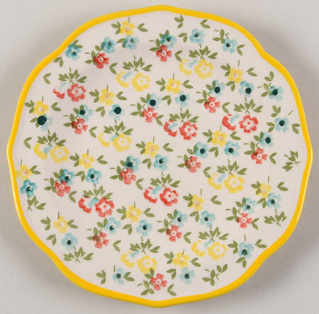 Timeless Floral Salad Plate