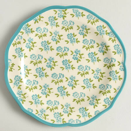 Timeless Floral Salad Plate