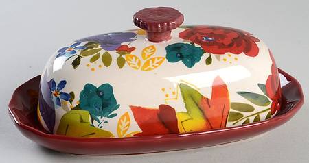 Timeless Floral 1/4 Lb Covered Butter