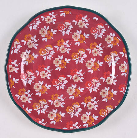 Fall Flowers Salad Plate