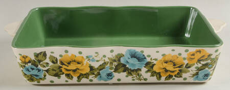 Rose Shadow 13"  Rectangular Baker