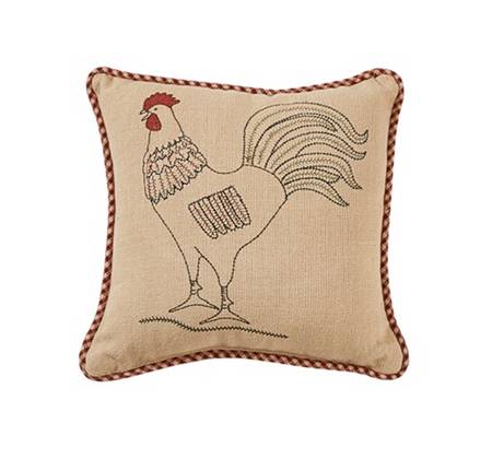 Hen Pecked (10" x 10") Square Pillow