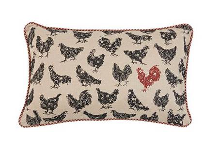 Hen Pecked 20" x 12" Rectangular Pillow