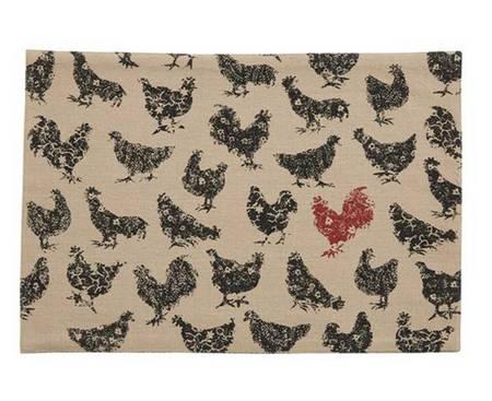 Hen Pecked Cloth Placemat