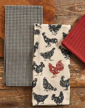 Hen Pecked Dish Towel-Cloth