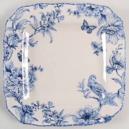 Adrianna Blue Square Dinner Plate