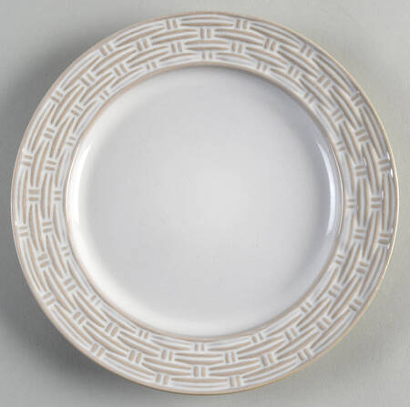 Vineyard Basket Cream Salad Plate