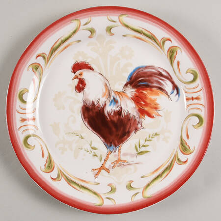 Sunset Rooster Salad Plate