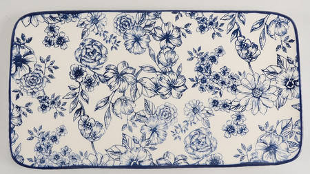 Gabriela Blue 14" Rectangular Serving Platter by Pfaltzgraff