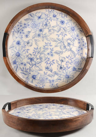 Gabriela Blue 1-Piece Lazy Susan