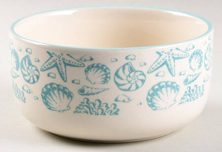 Venice (Aqua) 6" Storage Ceramic Bowl