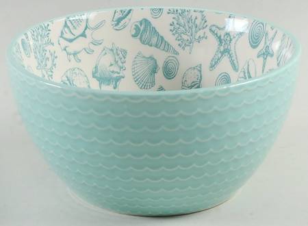 Venice (Aqua) Soup/Cereal Bowl by Pfaltzgraff