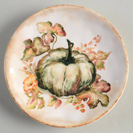 Harvest Blessing Pumpkin Appetizer Plate by Pier 1