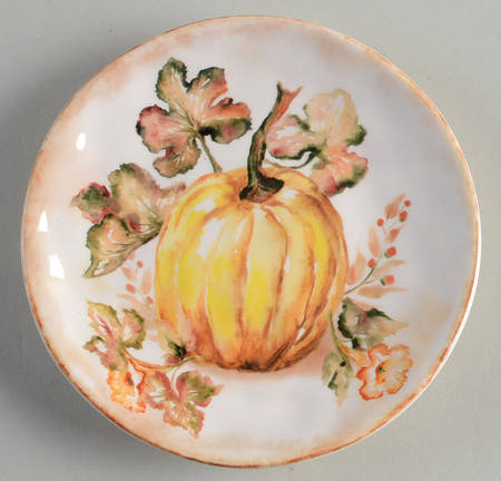 Harvest Blessing Pumpkin Appetizer Plate