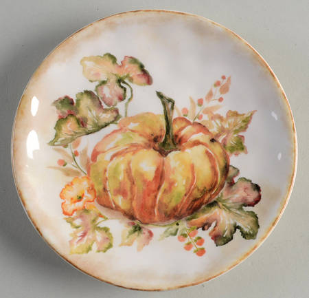 Harvest Blessing Pumpkin Appetizer Plate