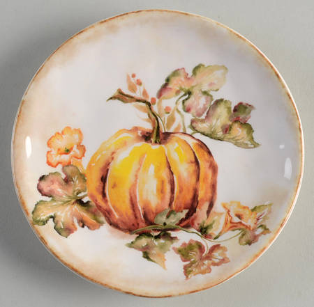 Harvest Blessing Pumpkin Appetizer Plate