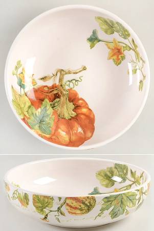 Pumpkin Patch Individual Dinner Bowl