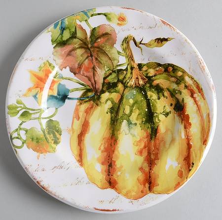 Pumpkin Patch Salad Plate