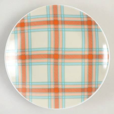 Harvest Plaid Appetizer Plate