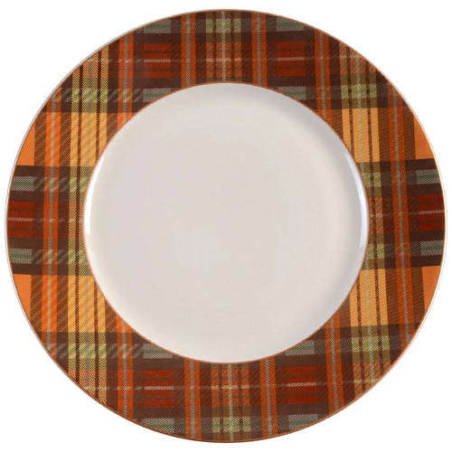 Harvest Plaid Dinner Plate