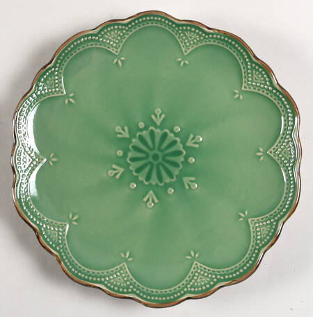 French Lace Green Salad Plate