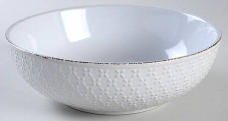 French Lace White 7" Individual Pasta Bowl