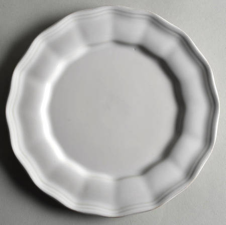Charlotte White Salad Plate
