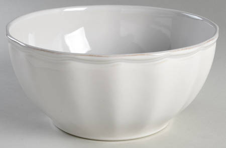 Charlotte White 9" Round Vegetable Bowl