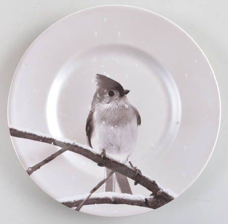 Snow Forest Accent Salad Plate