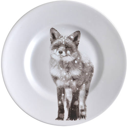 Snow Forest Accent Salad Plate