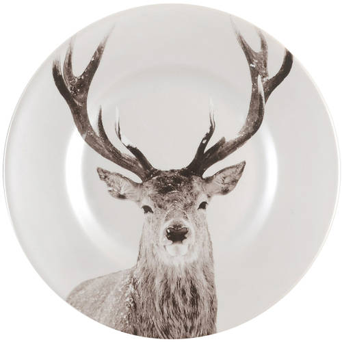 Snow Forest Accent Salad Plate