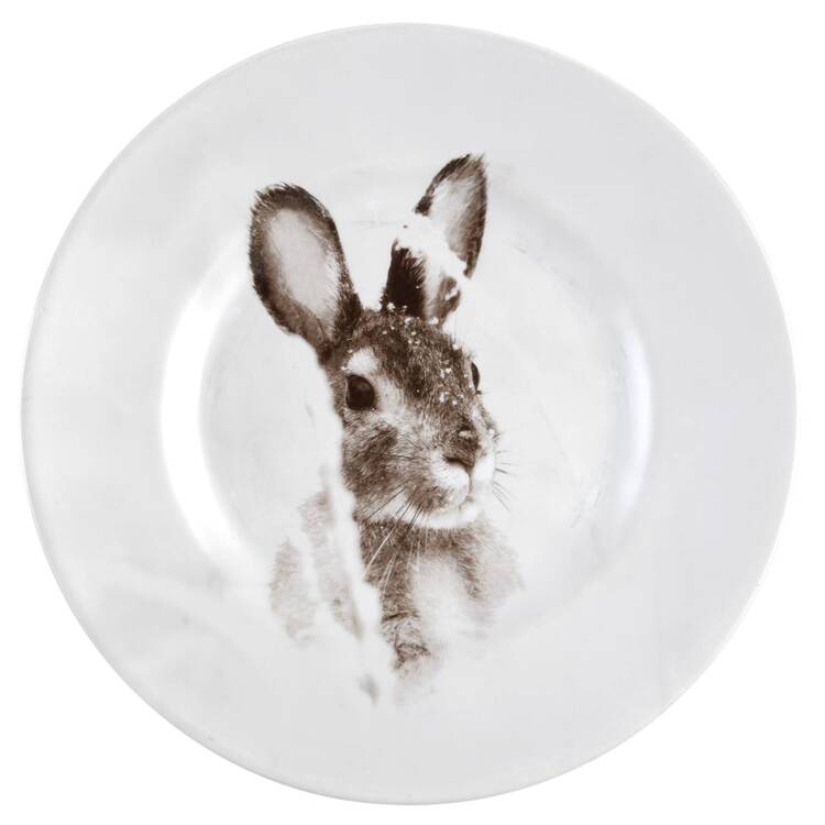 Snow Forest Accent Salad Plate