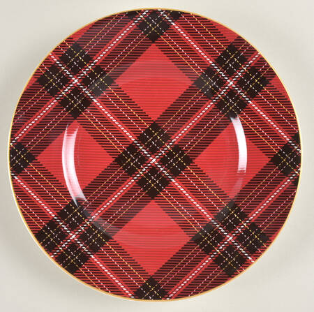 Tartan Plaid Salad Plate