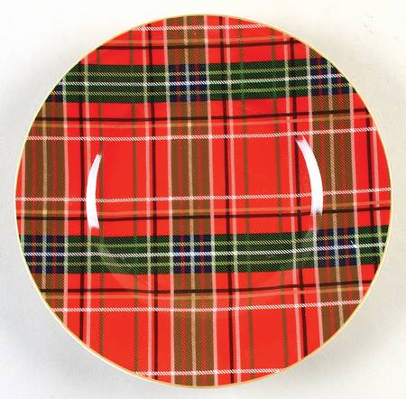 Tartan Plaid Salad Plate