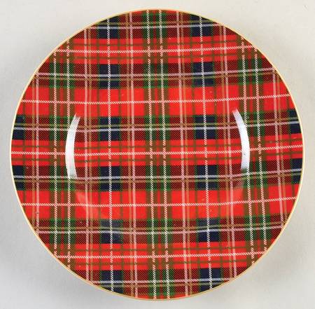 Tartan Plaid Salad Plate