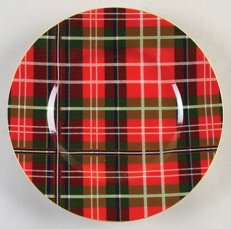 Tartan Plaid Salad Plate