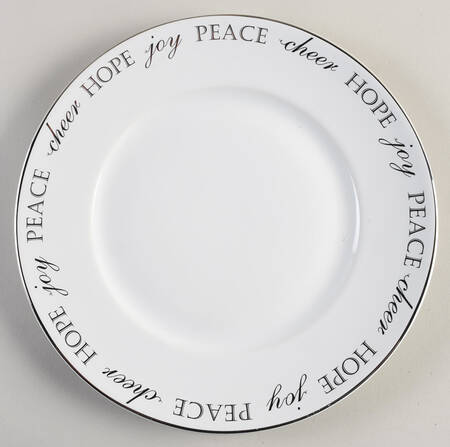Holiday Peace and Joy Silver by Pier 1