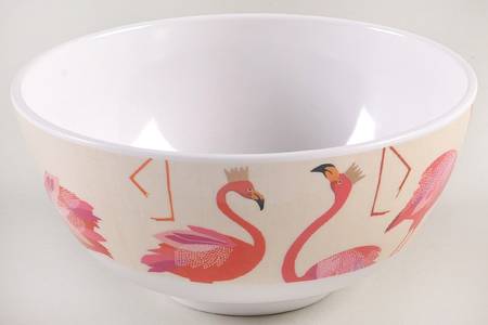 Flamingo Melamine Soup/Cereal Bowl