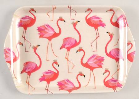 Flamingo 8" Rectangular Melamine Tray