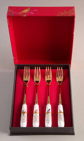 Chelsea Individual Pastry Fork - Set of 4 Motifs