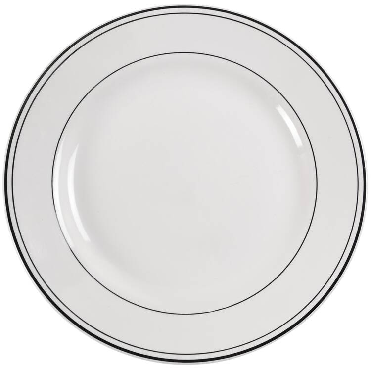 Bistro Black (2 Thin Bands) by Pottery Barn China