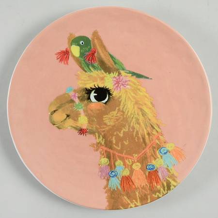 Desert Llama Salad Plate