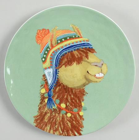 Desert Llama Salad Plate