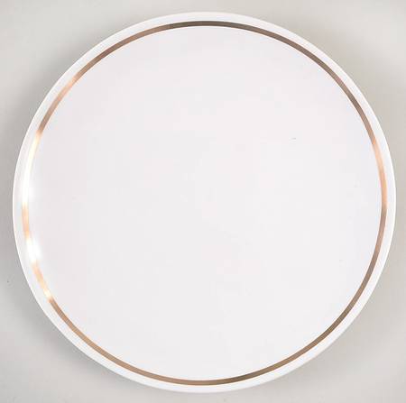 Matte White with Gold Rim by Potter's Studio