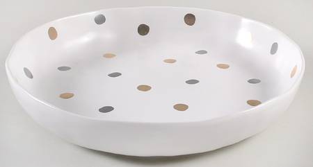 Gray and Gold Polka Dots by Potter's Studio