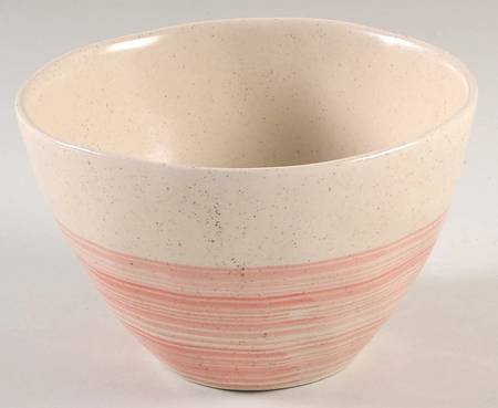 Pink Brush 6" Round Serving Bowl