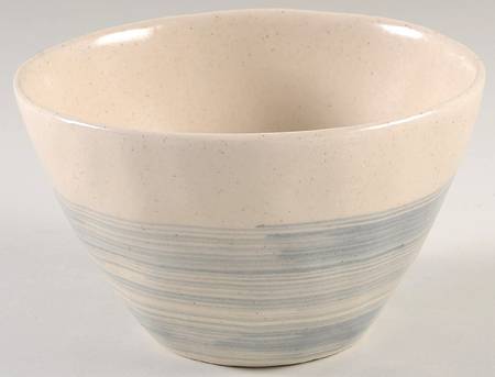 Blue Brush 6" Round Serving Bowl