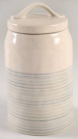 Blue Brush Medium Canister & Lid