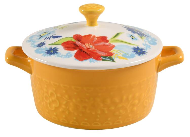 Spring Bouquet Individual Casserole & Lid