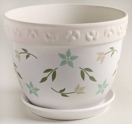 PRH14 6" Flower Pot & Underplate